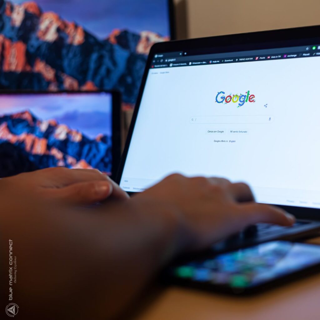 SEO optimization concept with digital cursor pointing to SEO text on screen